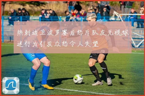 热刺边卫波罗赛后怒斥队友无视球迷行为引发众怒令人失望